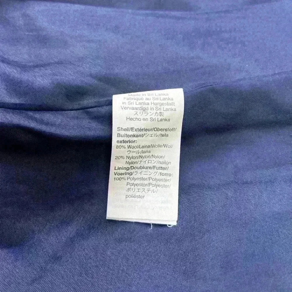 J. Crew Chateau Parka Stadium Cloth Wool Blend Coat Trim Fur Black Size 4 - Picture 10 of 13